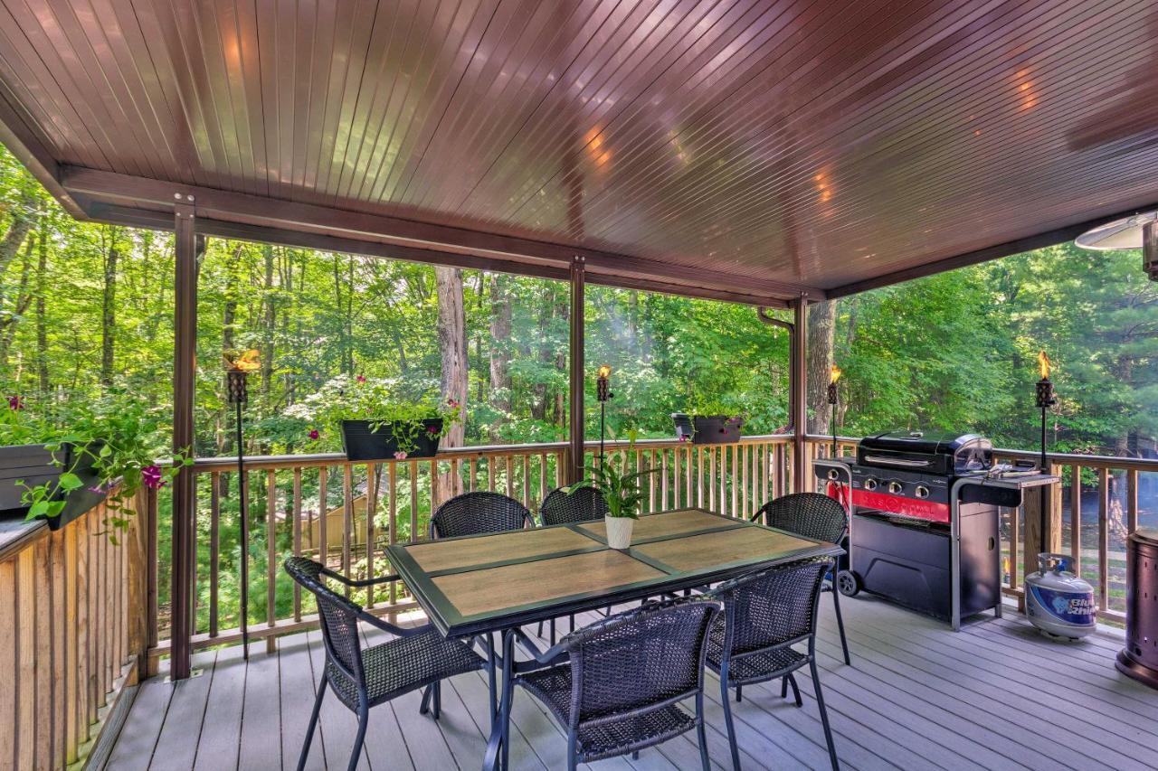 Beech Mountain Home With Covered Deck, Near Skiing! المظهر الخارجي الصورة